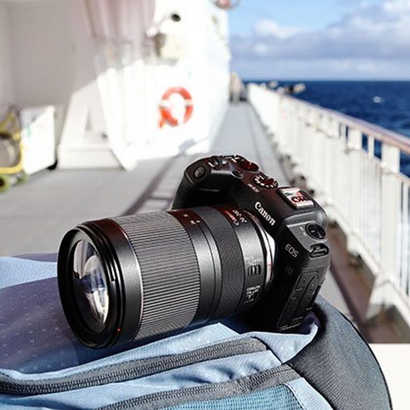 Canon EOS RP + RF 24-240mm F4-6.3 IS USM Lens The Camera on a Ship