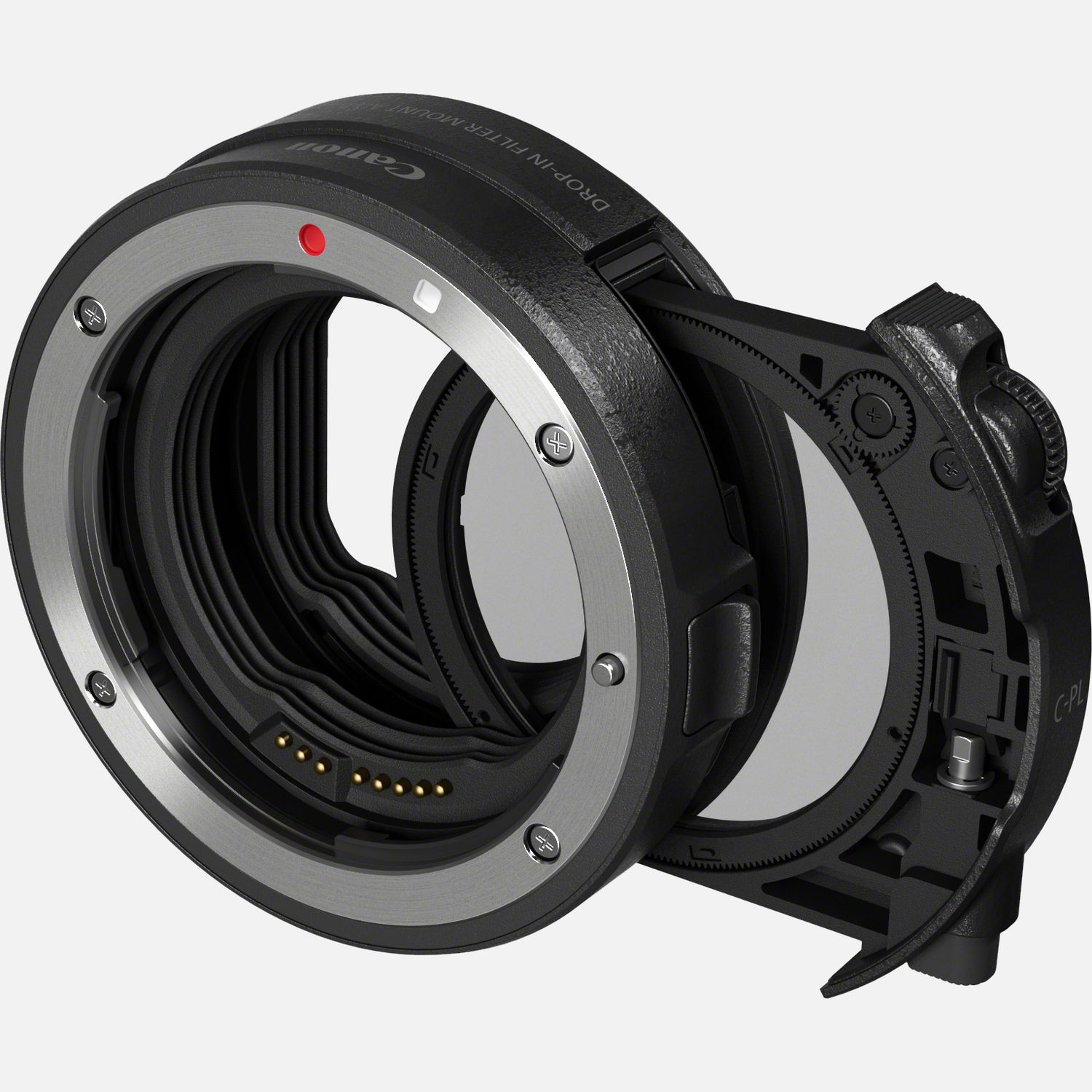 Bague d'adaptation avec filtre insérable EF-EOS R avec filtre A insérable polarisant circulaire
