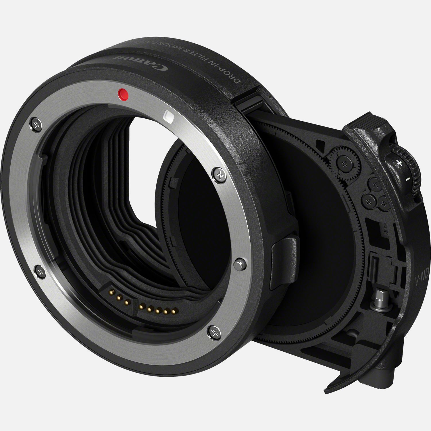 Bague d'adaptation monture avec filtre insérable EF-EOS R avec filtre A variable insérable neutre (ND)