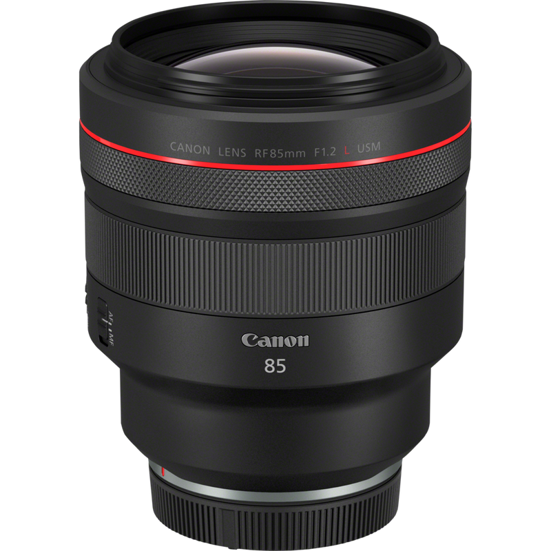 Canon RF 85mm F1.2L USM Objektiv Produkt Vorderansicht der Streulichtblende