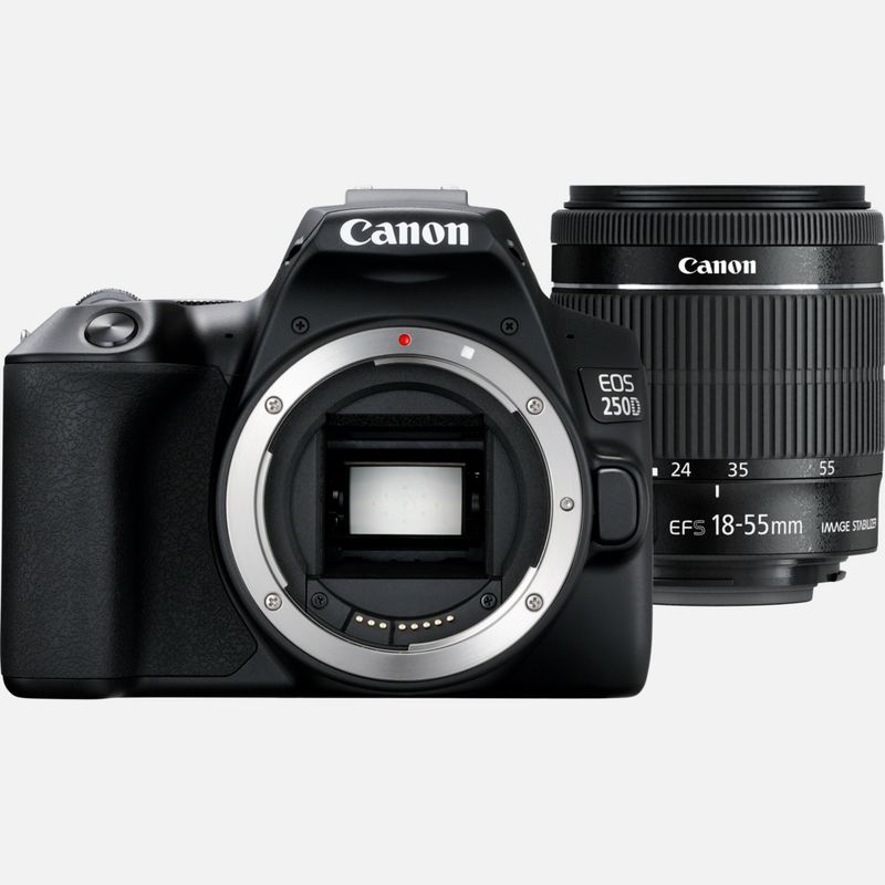 Genre zuurstof bagage Buy Canon EOS 250D Body, Black + EF-S 18-55mm f/4-5.6 IS STM Lens in Wi-Fi  Cameras — Canon UAE Store