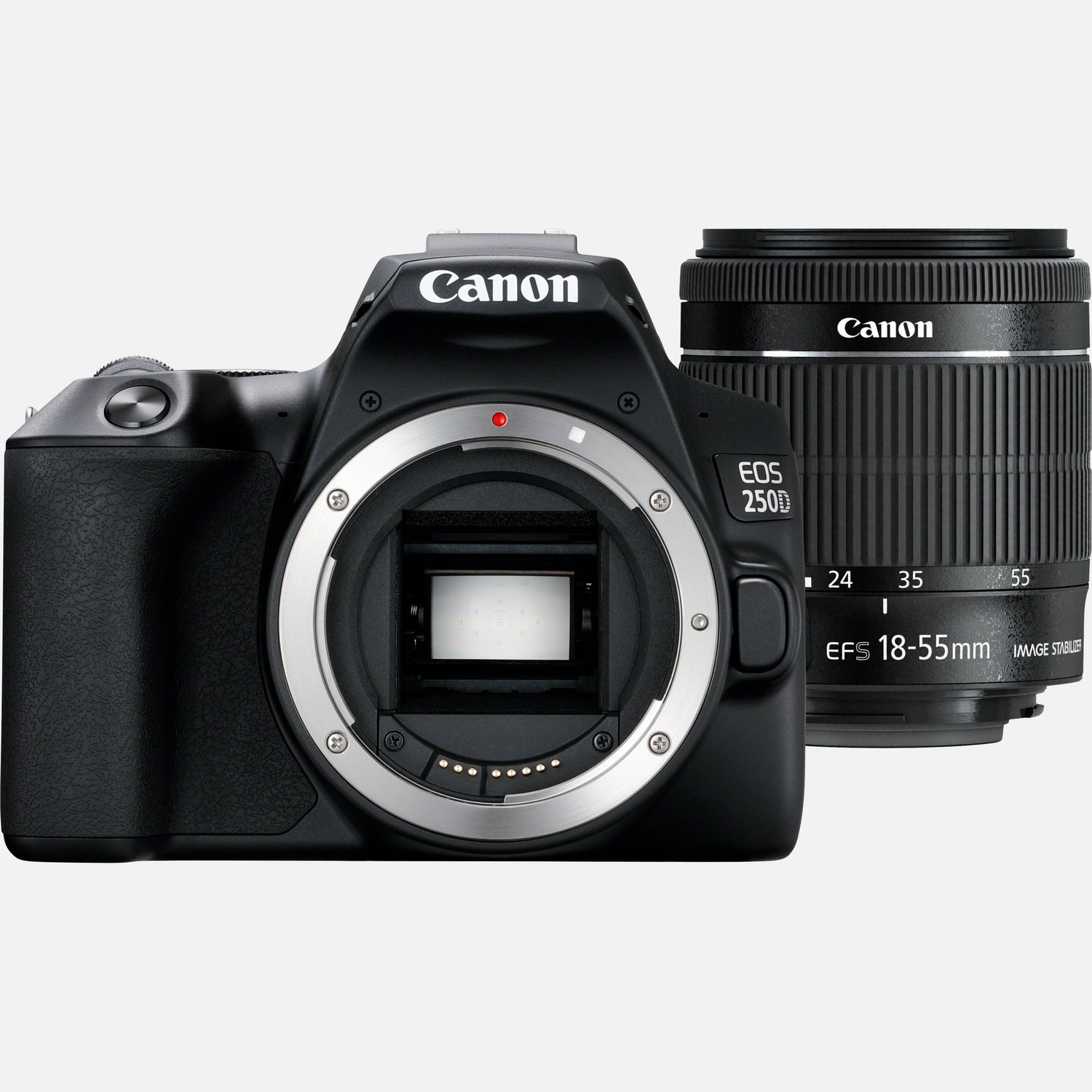 Wi-Fi Canon IS f/4-5.6 250D EF-S EOS Buy + OY STM Canon 18-55mm Cameras Lens Black Store Body, in —