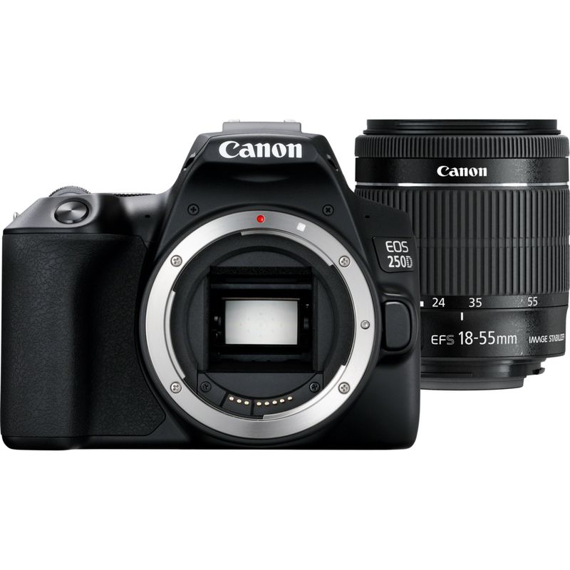Cámara Reflex - Canon EOS 500D - Negro + Objetivo EF-S 18 / 55mm IS