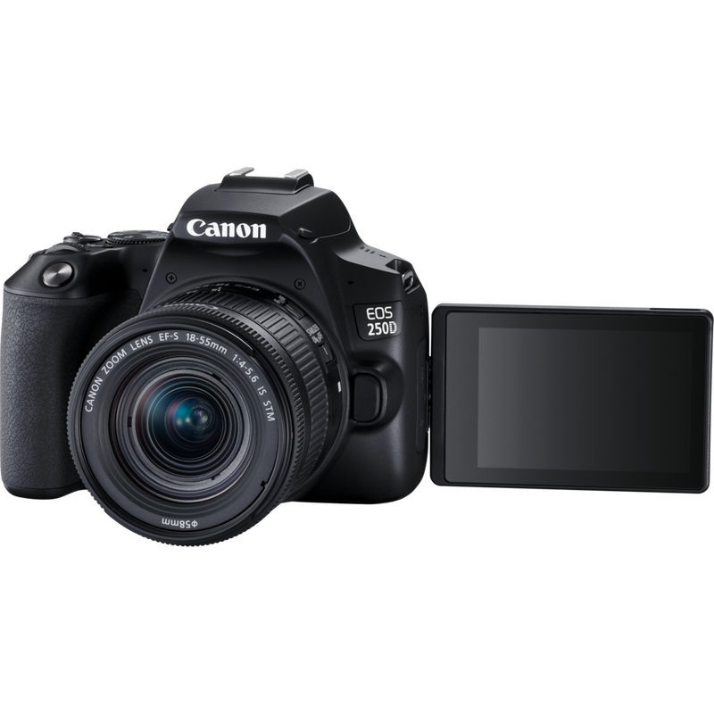 Buy Canon EOS 250D Camera, Black EF-S 18-55mm IS STM