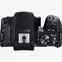 Canon EOS 250D negra + objetivo EF-S 18-135mm f/3.5-5.6 IS STM Producto Vista superior