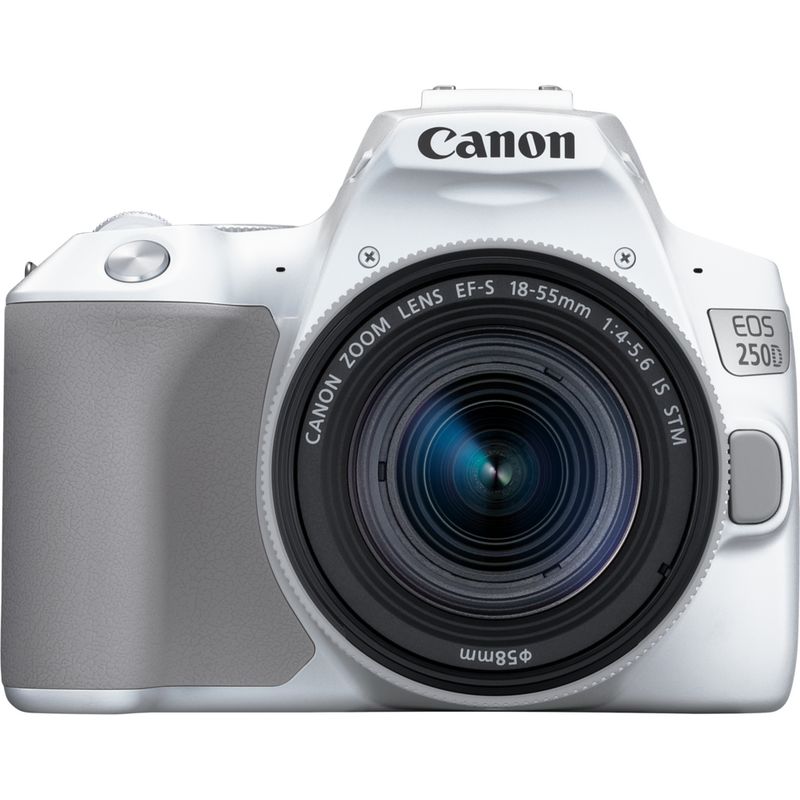 kunstmest voorspelling Uitwerpselen Buy Canon EOS 250D, White + EF-S 18-55mm f/4-5.6 IS STM Lens in Wi-Fi  Cameras — Canon UAE Store