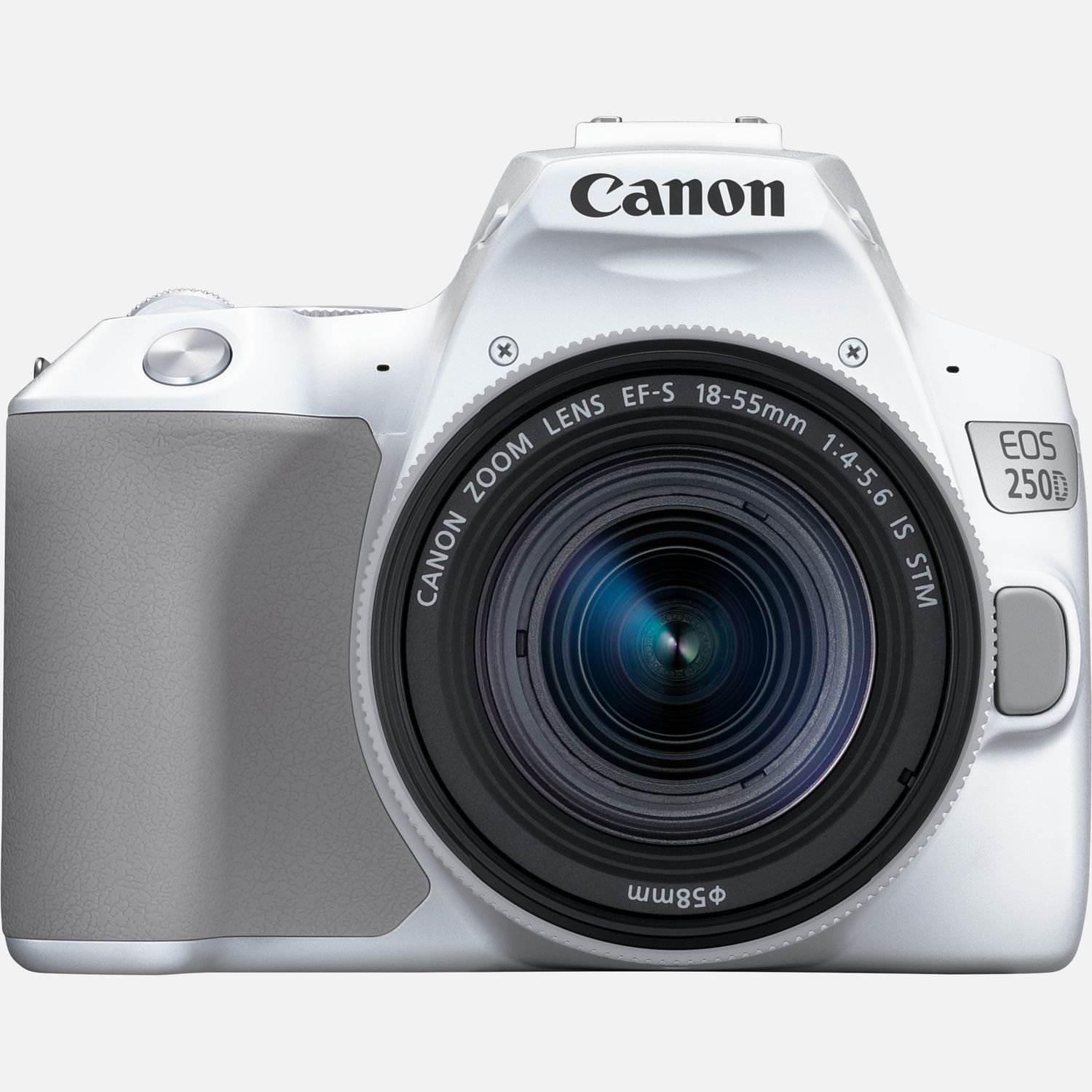 Appareil photo Canon Appareil photo reflex EOS 250D, blanc + objectif EF-S 18-55mm f/4-5.6 IS STM