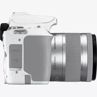 Canon EOS 250D, White + EF-S 18-55mm f/4-5.6 IS STM Lens Product Right View