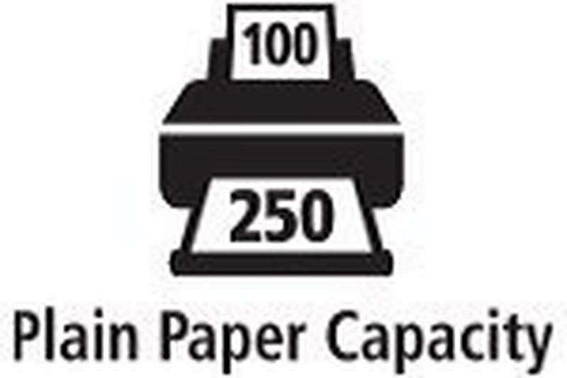350 sheet plain paper capacity