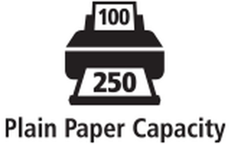 350-sheet capacity