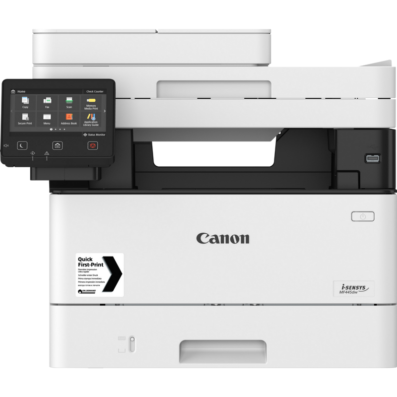 Canon i-SENSYS MF445dw Multifunctional Mono Laser Printer Product Front View