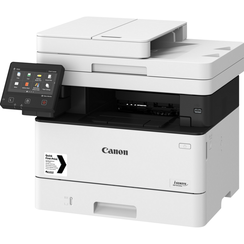 Canon i-SENSYS MF443dw Multifunctional Mono Laser Printer Product Top Right View