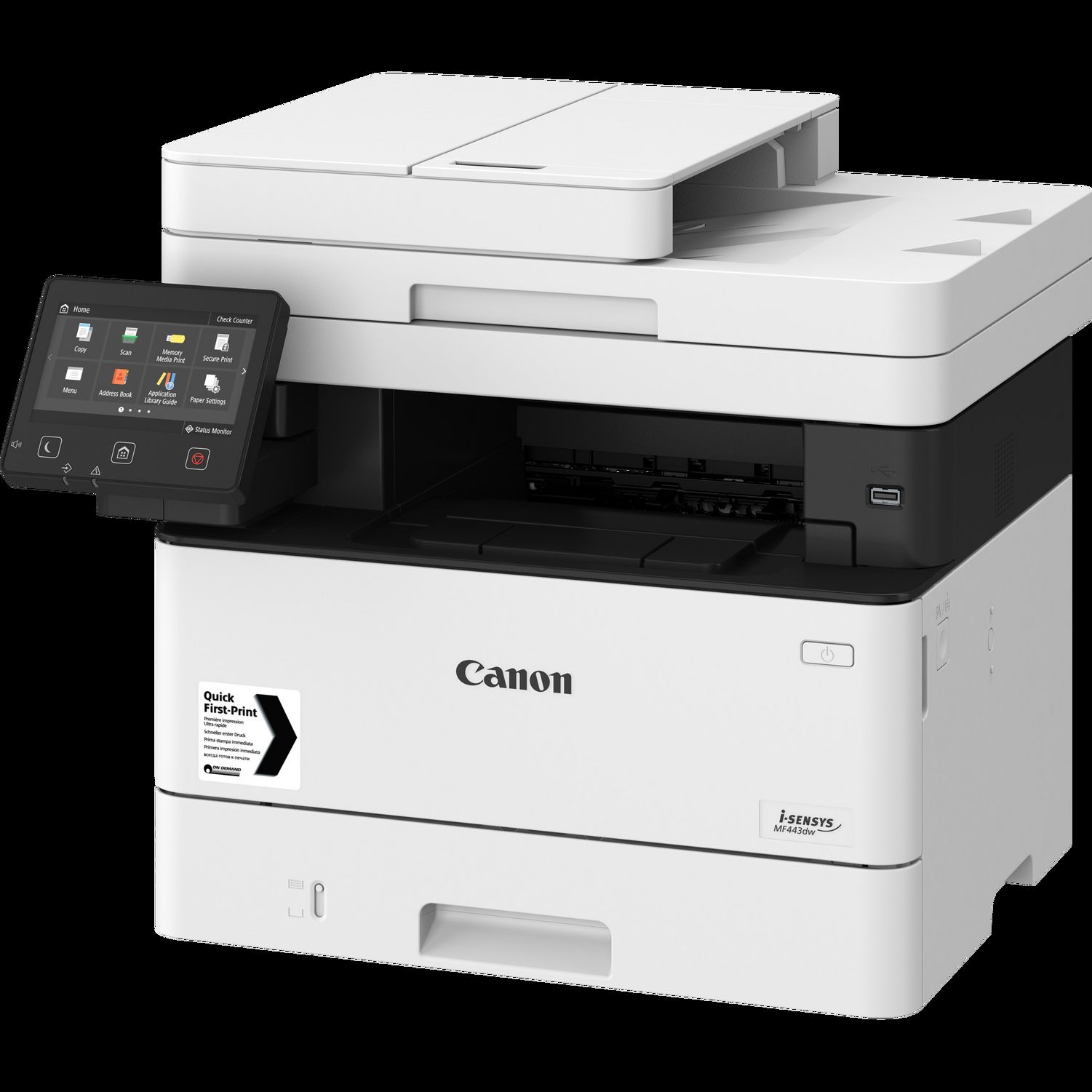 Canon i-SENSYS MF443dw Schwarzweiß-Laser-Multifunktionssystem in WLAN ...