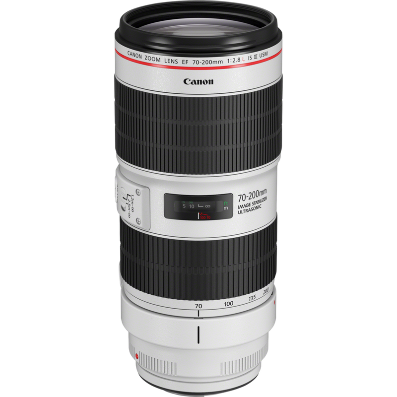 Canon EF 70-200mm f/2.8L IS III USM-objektiv Produkt Set forfra