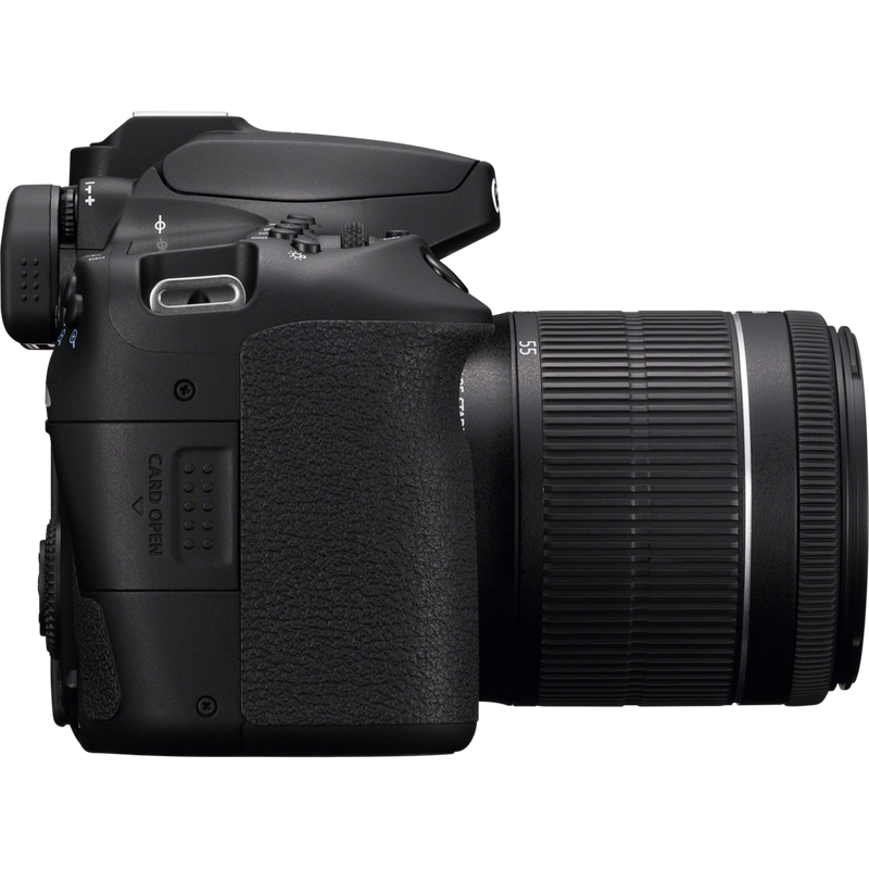 Canon EOS 90D + objectif EF-S 18-55mm IS STM Produits Vue de droite