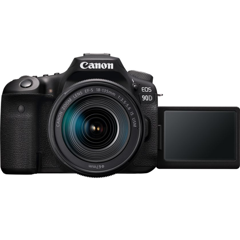 Buy Canon EOS 90D Camera + EF-S18-135mm f/3.5-5.6 IS USM Lens in 