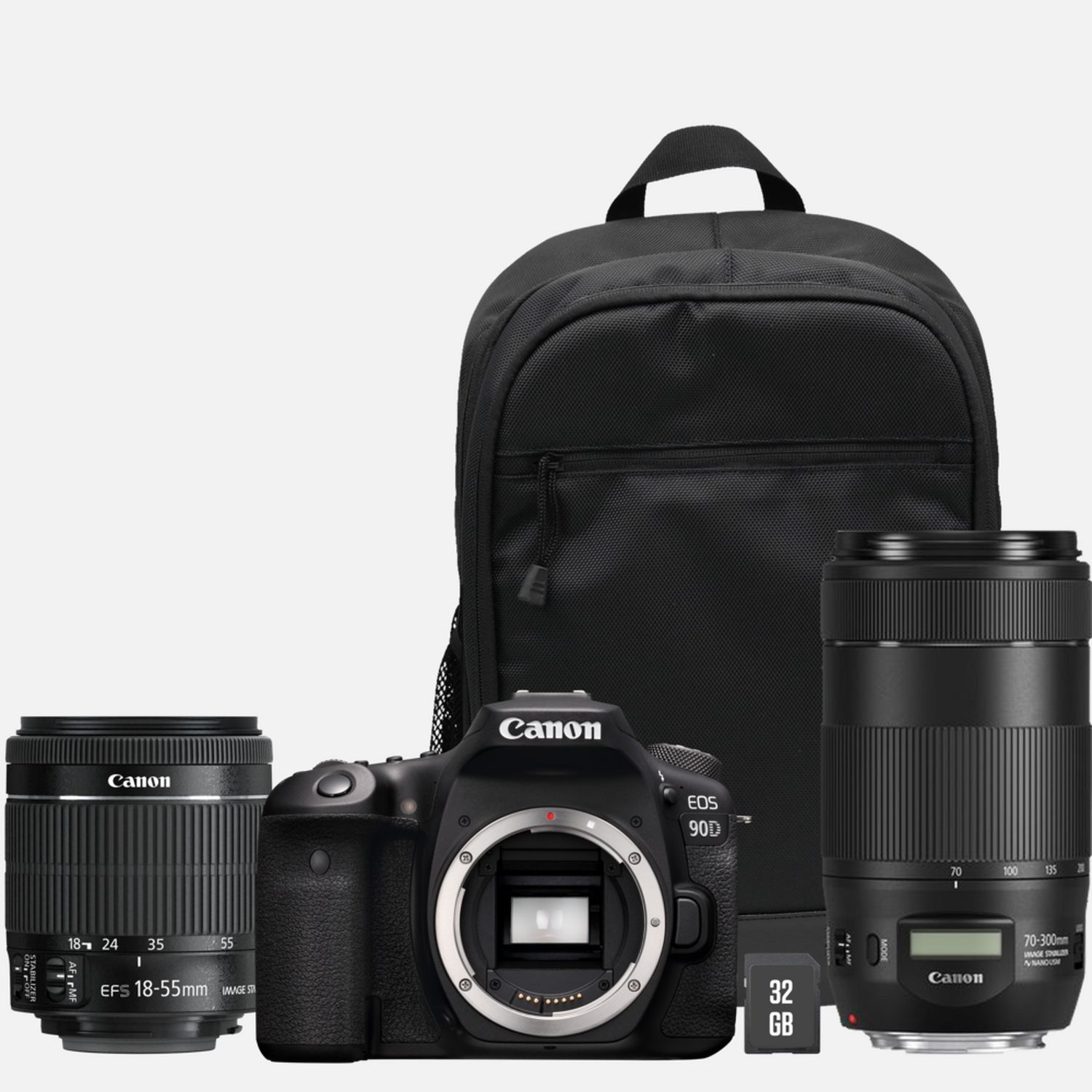canon eos 90d objectif ef s 18 55mm is stm objectif ef 70 300mm is ii usm sac a dos carte sd in appareils photo wifi at canon