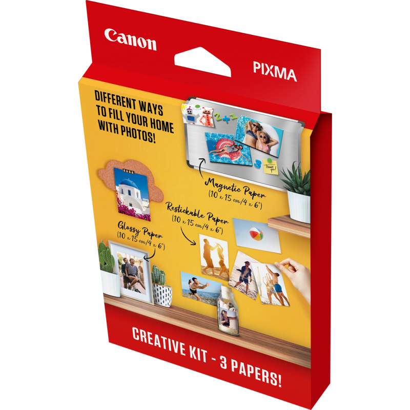 Canon Kreativ-Kit – 3 Papiersorten Produkt Schrägansicht von vorne
