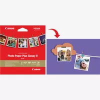 Canon Kreativ-Kit – 5 Papiersorten Produkt Vorderansicht des Glanzpapiers in Größe 13 x 13 cm