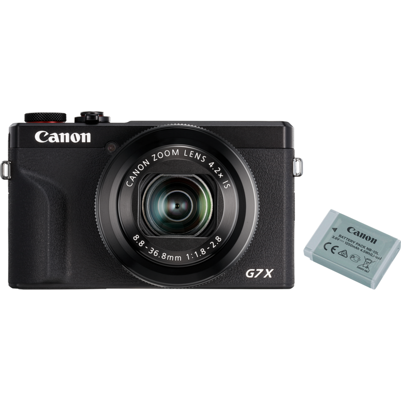 Comprar Cámara compacta Canon PowerShot G7 X Mark III, negra + batería de repuesto en Cámaras con Wi-Fi — Tienda Canon Espana