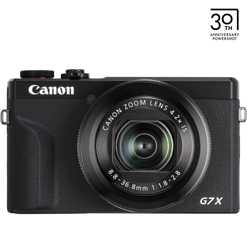 Canon PowerShot G7 X Mark III kompaktkamera, Sort, produkt set forfra
