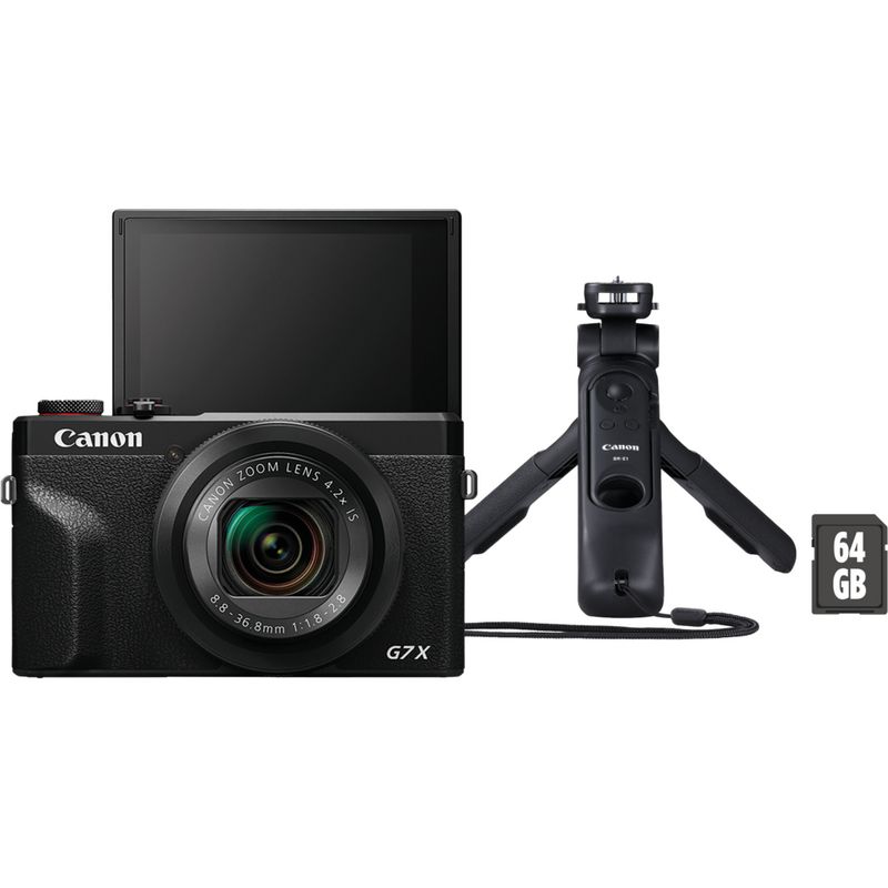 Canon PowerShot G7 X Mark III Digital Camera, Video Creator Kit with  Accessories: Tripod, Memory Card, and Detachable Bluetooth Remote, Black