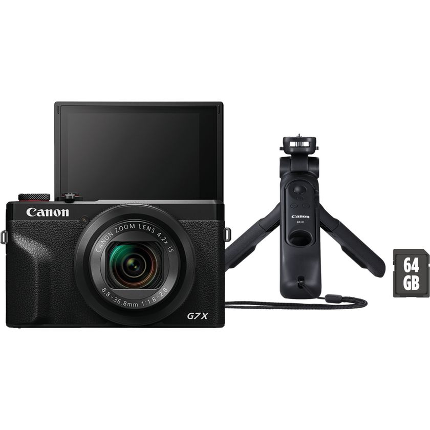 Canon PowerShot G7 X Mark III Premium Vlogger Kit, Schwarz in 