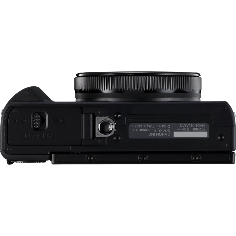 Vista inferior de producto del kit para vloggers premium de Canon PowerShot G7 X Mark III, negro