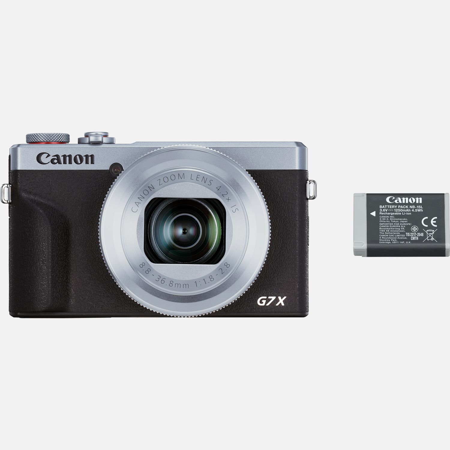 Buy Canon PowerShot G7 X Mark III Compact Camera, Silver + Spare 