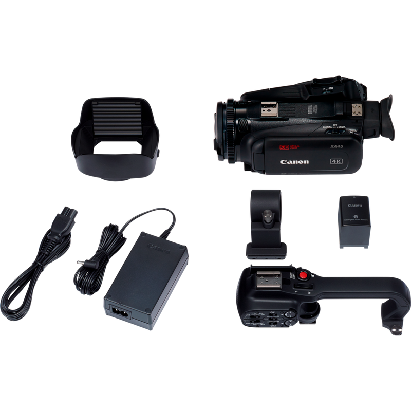 Canon XA45 Camcorder Product What's in the Box Components