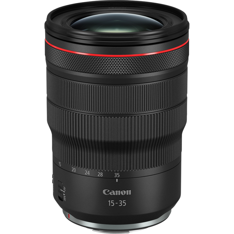 Canon RF 15-35mm F2.8L IS USM Tuote Näkymä viistosti ylhäältä alas