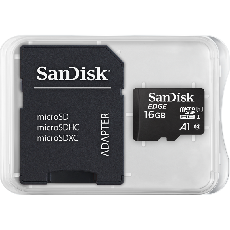 SanDisk microSDHC™ Card with Adapter, 16GB Product in pack