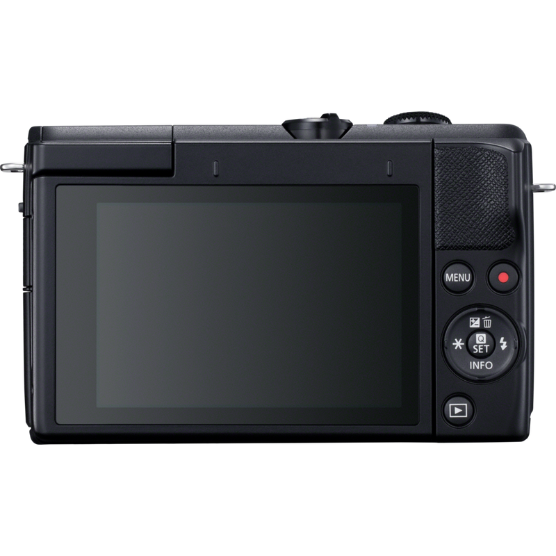 Canon EOS M200 Interchangeable Lens Live Streaming Kit Product Back View