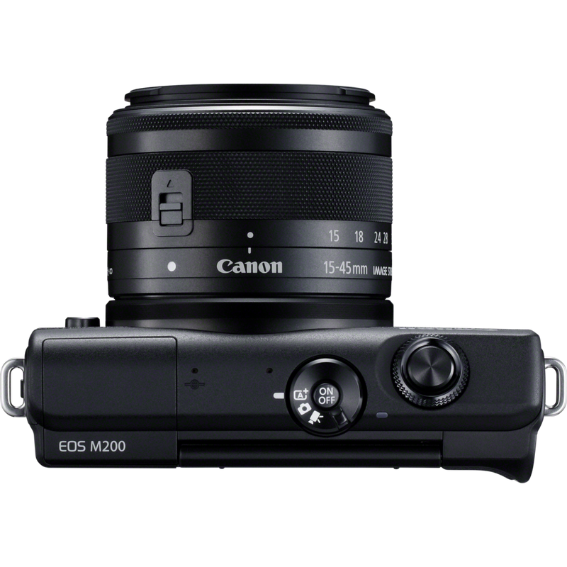Canon EOS M200 Interchangeable Lens Live Streaming Kit Product Top View
