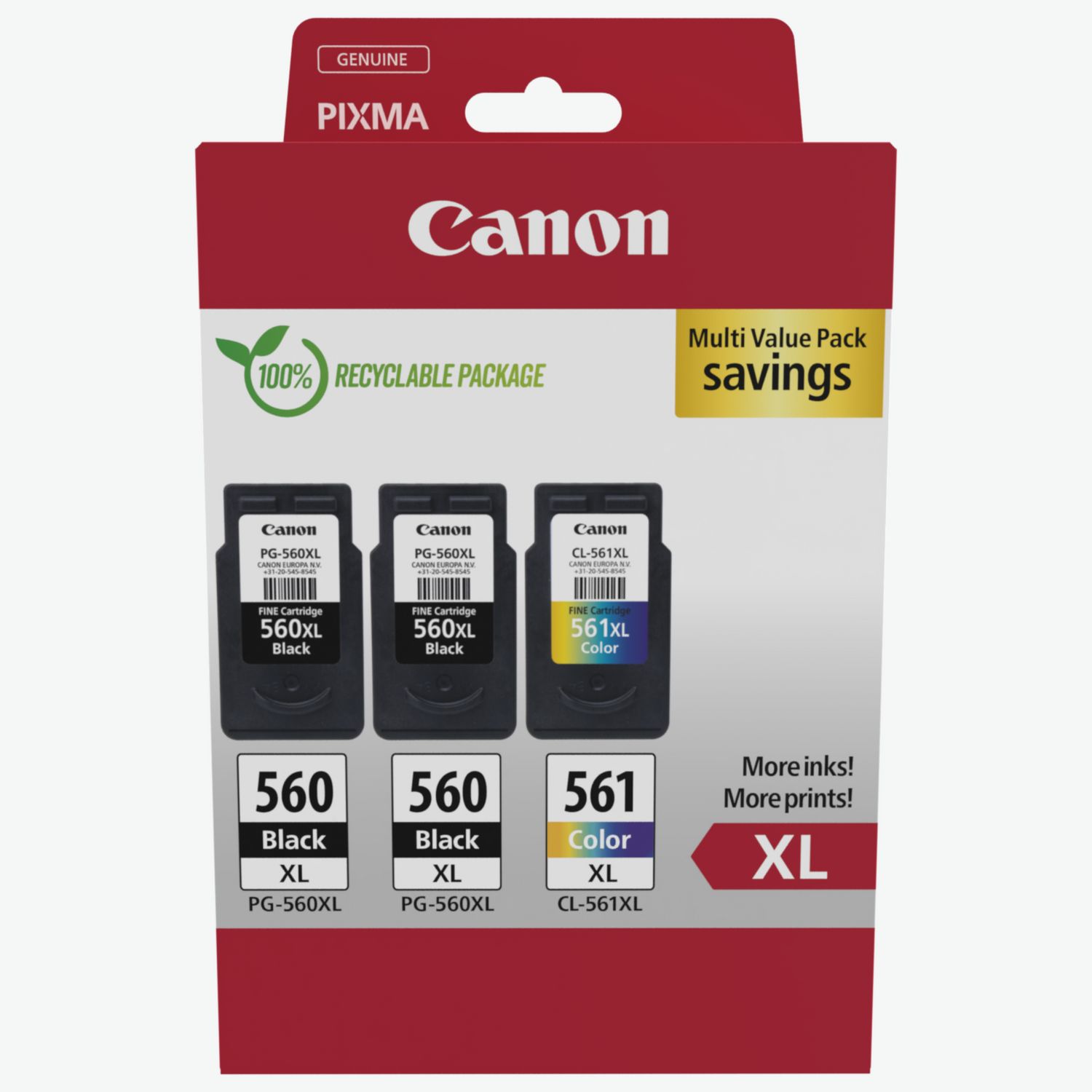 560XL 561XL Remanufactured for Canon PG-560 CL-561 XL Ink Cartridges for  Canon Pixma TS5350 TS7450 TS5351 TS5352 TS5353 TS7451