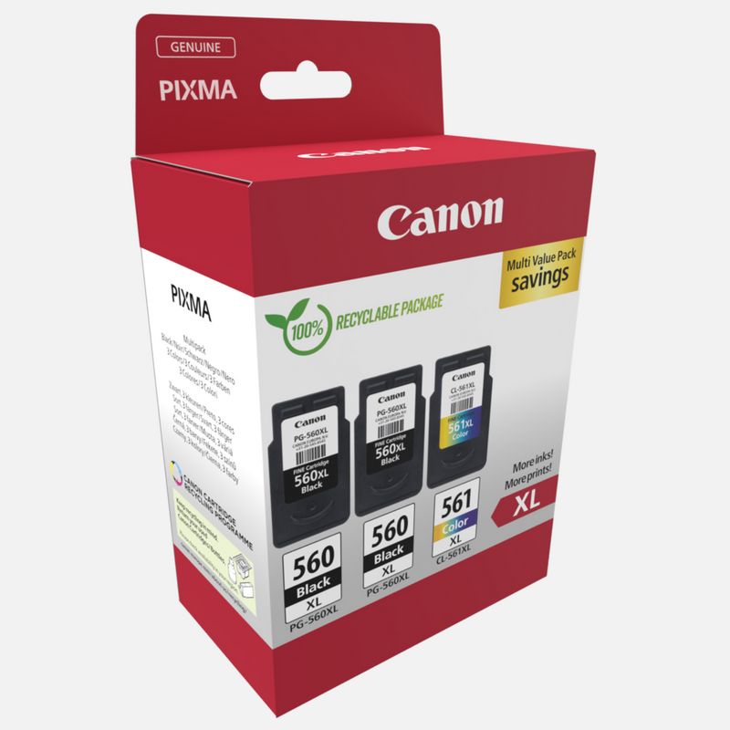 Canon PG-560XL x2/CL-561XL High Yield Ink Cartridge Multipack