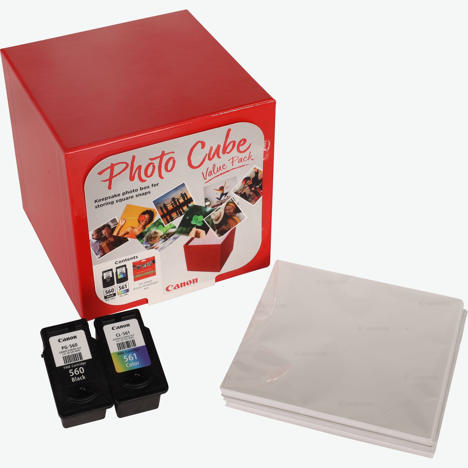 Coffret Canon Photo Cube, avec cartouches d'encre PG-560 et CL-561