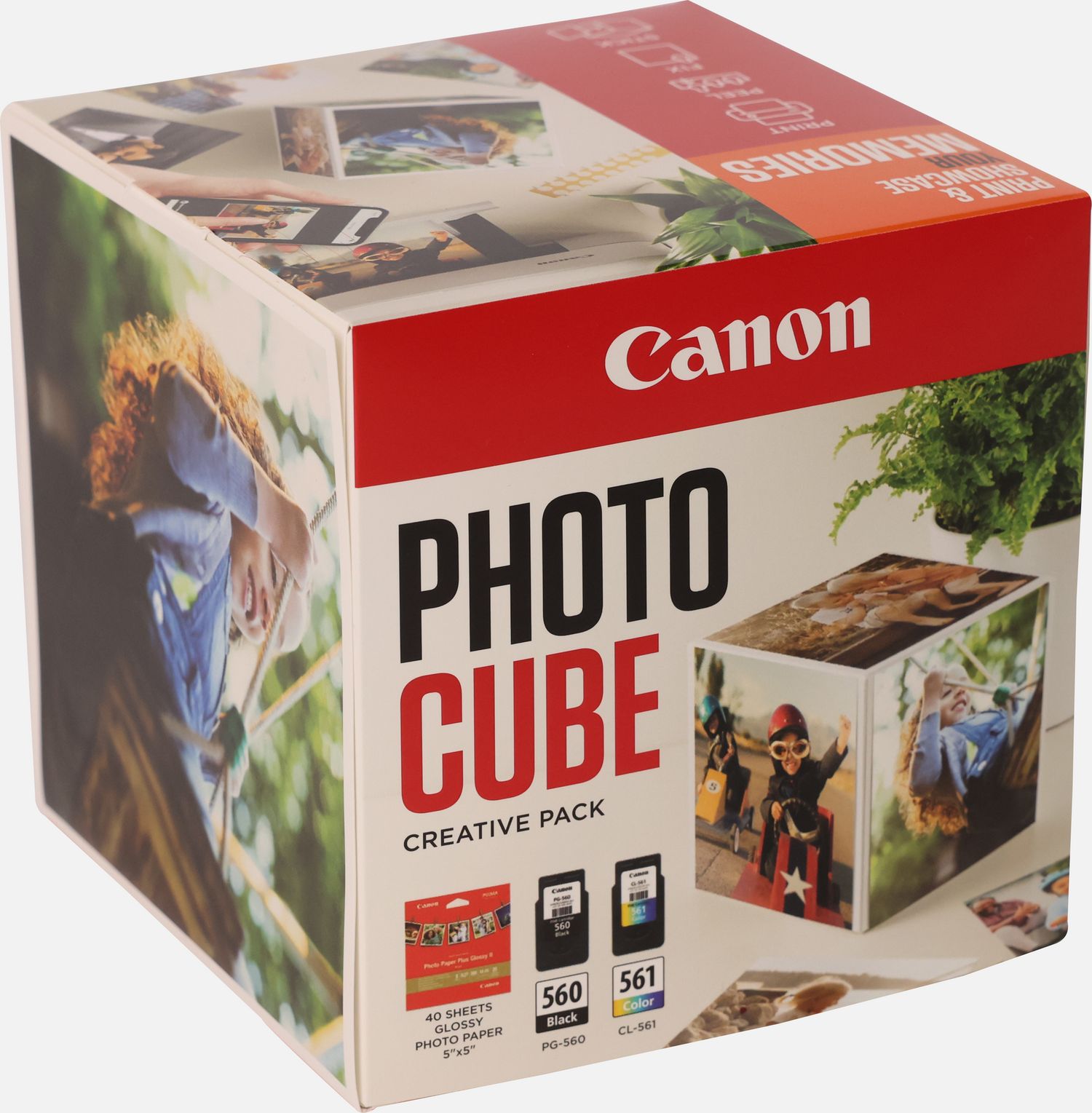 Coffret Canon Photo Cube, avec cartouches d'encre PG-560 et CL-561