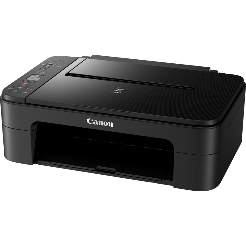Canon PIXMA TS3340 MkII Inkjet Printer, Black Product Front Slant View