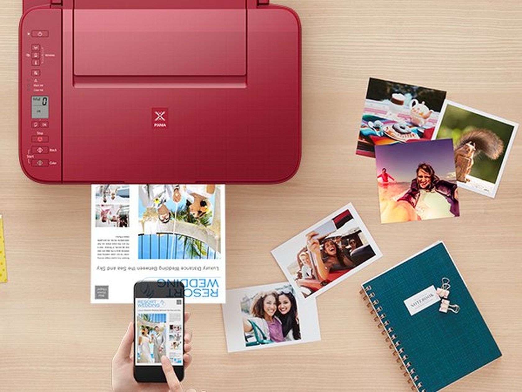 Canon Pixma TS3350 Colour Ink-Jet-All-in-One Device , red 1: :  Computer & Accessories