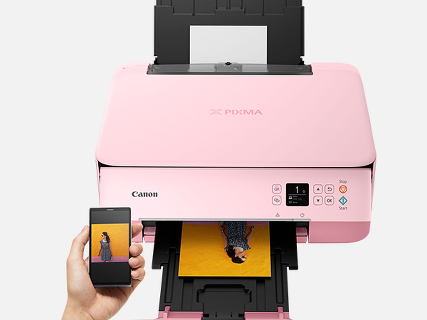 Imprimante à jet d'encre multifonction Canon PIXMA TS5352, rose