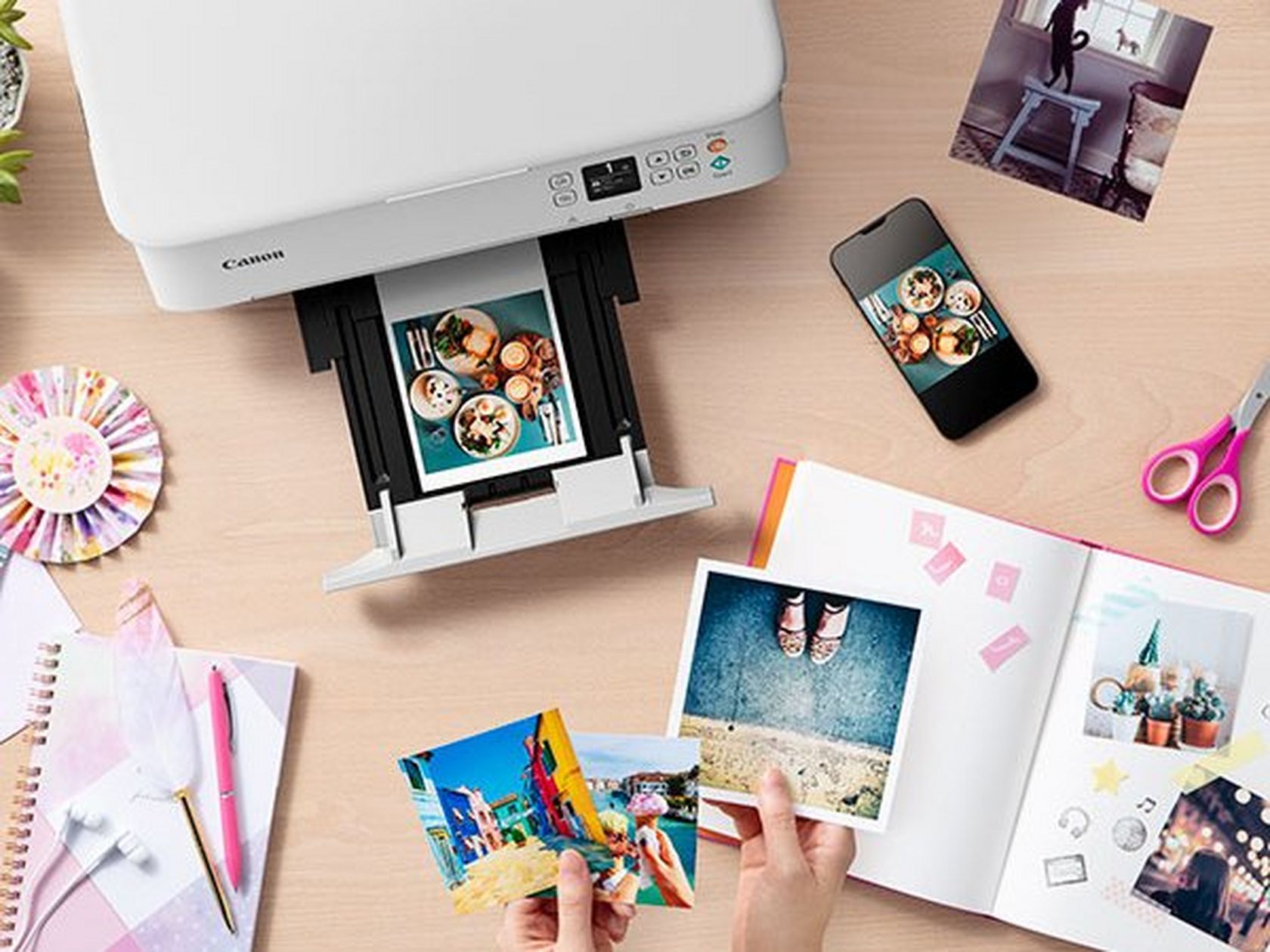 Compra Impresora de inyección de tinta multifunción PIXMA TS5352 de Canon,  rosa — Tienda Canon Espana