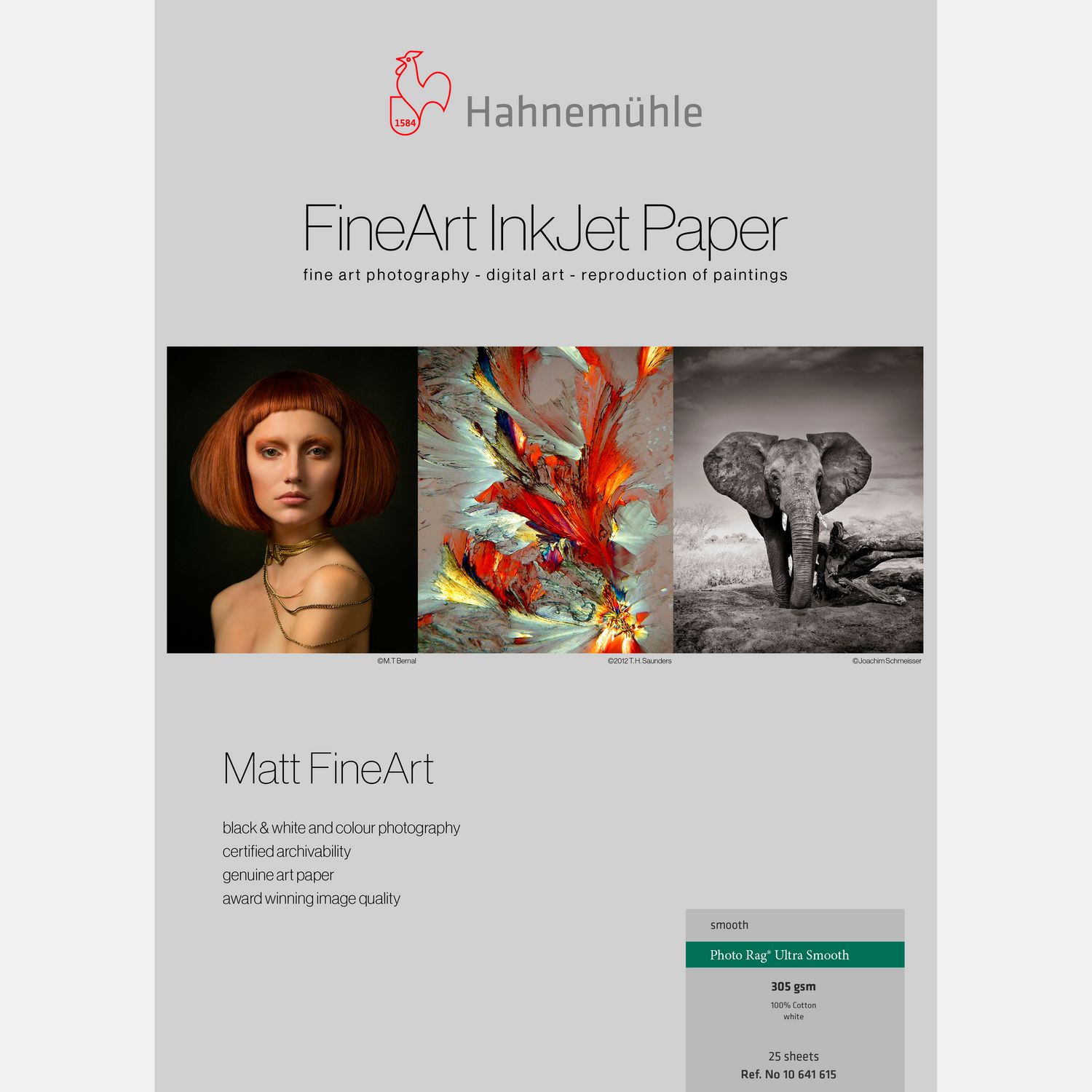Hahnemühle Photo Rag® Ultra Smooth 305 g/m², A4 - 25 feuilles