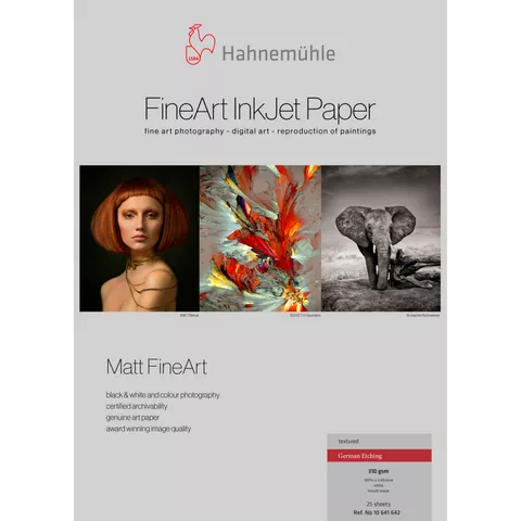 Hahnemühle German Etching 310gsm, A3, 25 Sheets