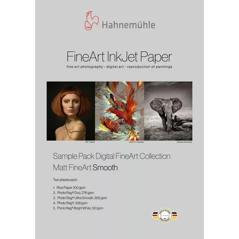 Hahnemühle Matt FineArt Smooth Sample Pack, A4, 10 Sheets
