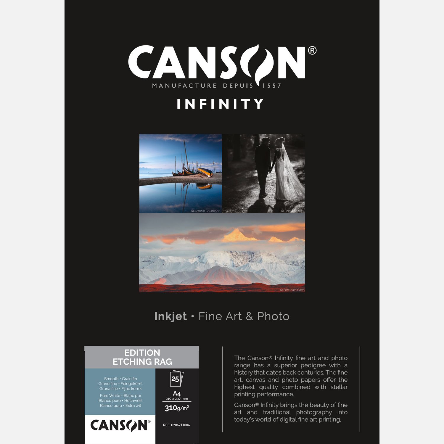 Canson Infinity Edition Etching Rag 310 g/m² A4 - 25 feuilles