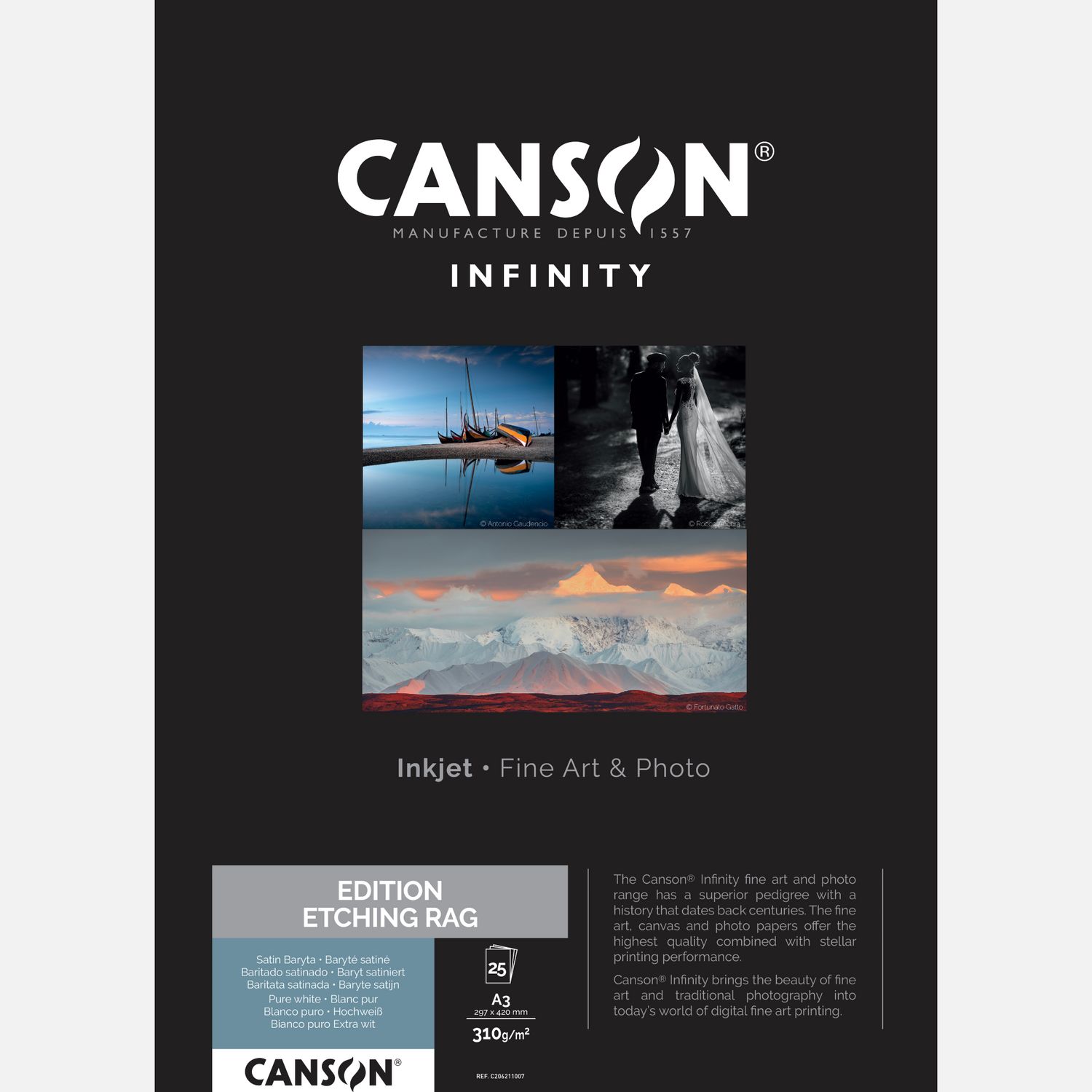 Canson Infinity Edition Etching Rag 310 g/m² A3 - 25 feuilles