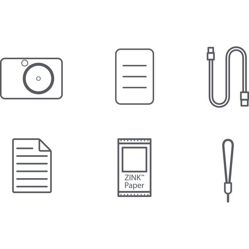 Cámara impresora instantánea Canon Zoemini S, blanco perla Producto Producto con instrucciones