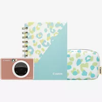 Fotocamera istantanea e stampante fotografica a colori Canon Zoemini S (oro rosa), diario e custodia Prodotto Esposizione di tutti i prodotti