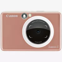 Fotocamera istantanea e stampante fotografica a colori Canon Zoemini S (oro rosa), diario e custodia Prodotto Vista frontale